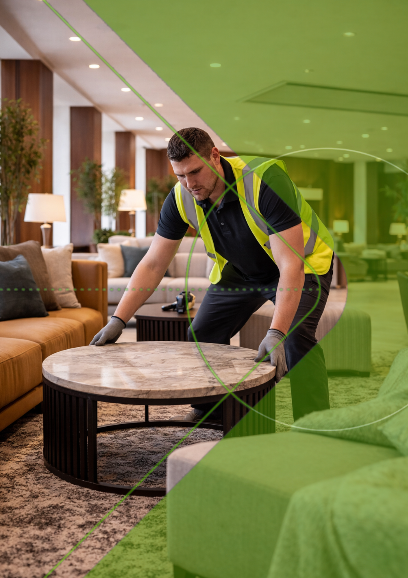 Contract furniture installation for hotels