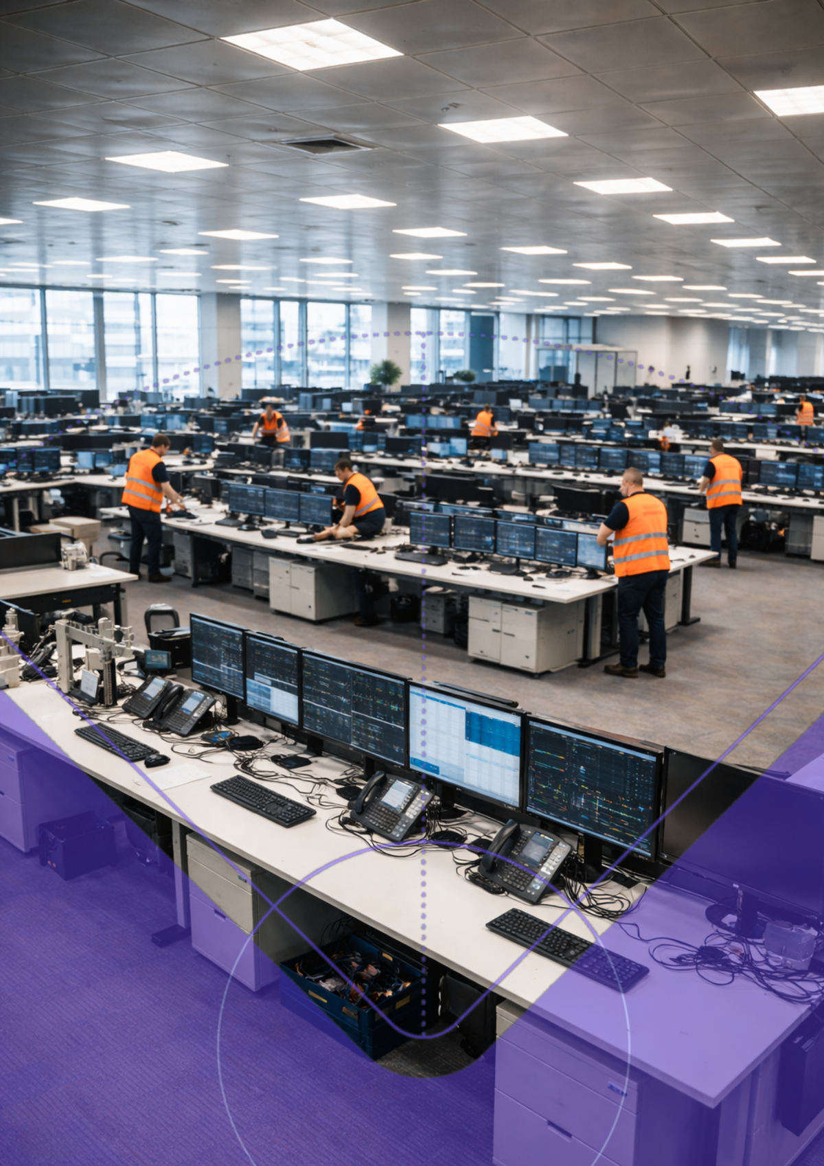 Barclays Northampton - Trading Floor Desk Installation